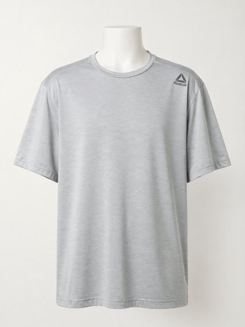 Reebok Short Sleeve Shirt Size XL Light Gray EUC